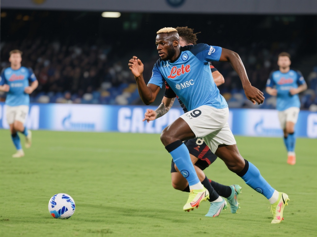 意甲-波利塔诺快攻建功 卢卡库进球 那不勒斯力克AC米兰2-1 下半场,那不勒斯继续保持高压态势,而卢卡